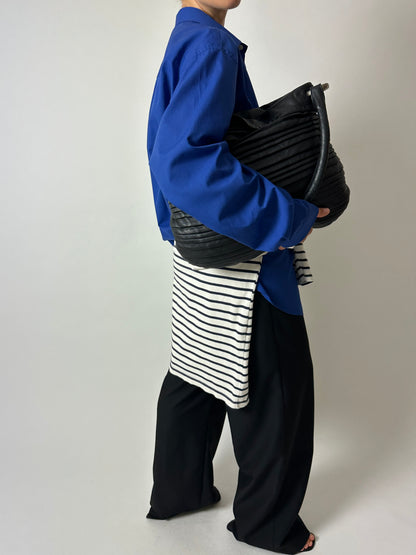 Breton stripe long sleeve | Blue / Off white