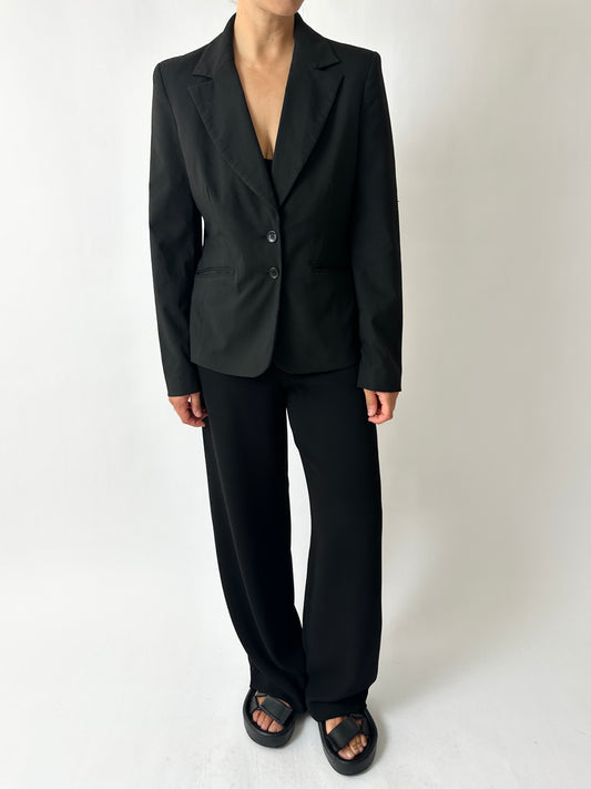 Fitted blazer | Black