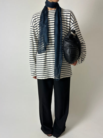Sheer scarf | Dark blue