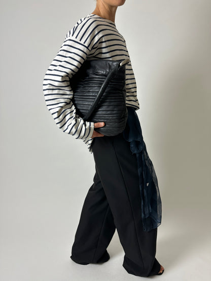 Leather shoulder bag | Black
