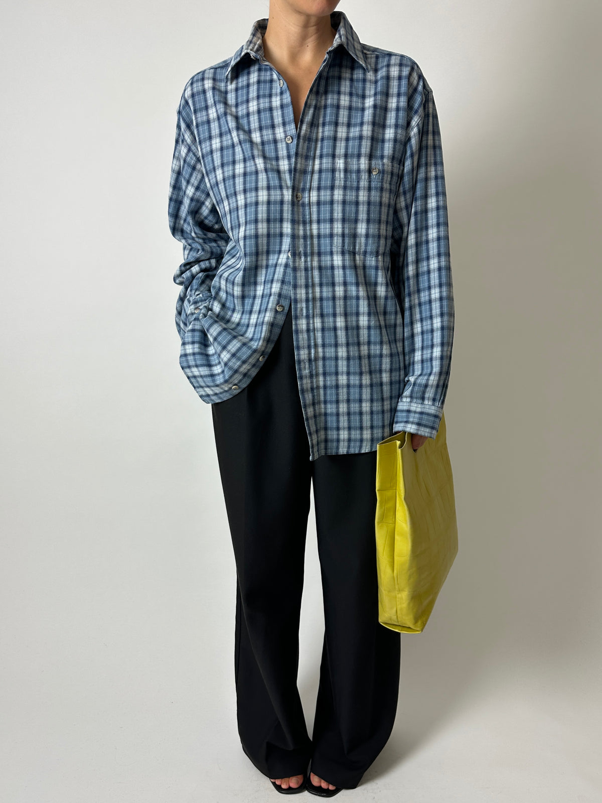 Relaxed checked shirt | Blue