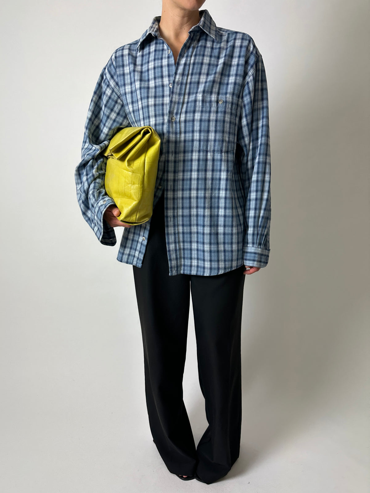 Relaxed checked shirt | Blue