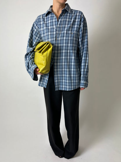 Relaxed checked shirt | Blue