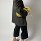 Relaxed fit wool blazer | Dark Brown