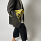 Relaxed fit wool blazer | Dark Brown