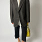 Relaxed fit wool blazer | Dark Brown