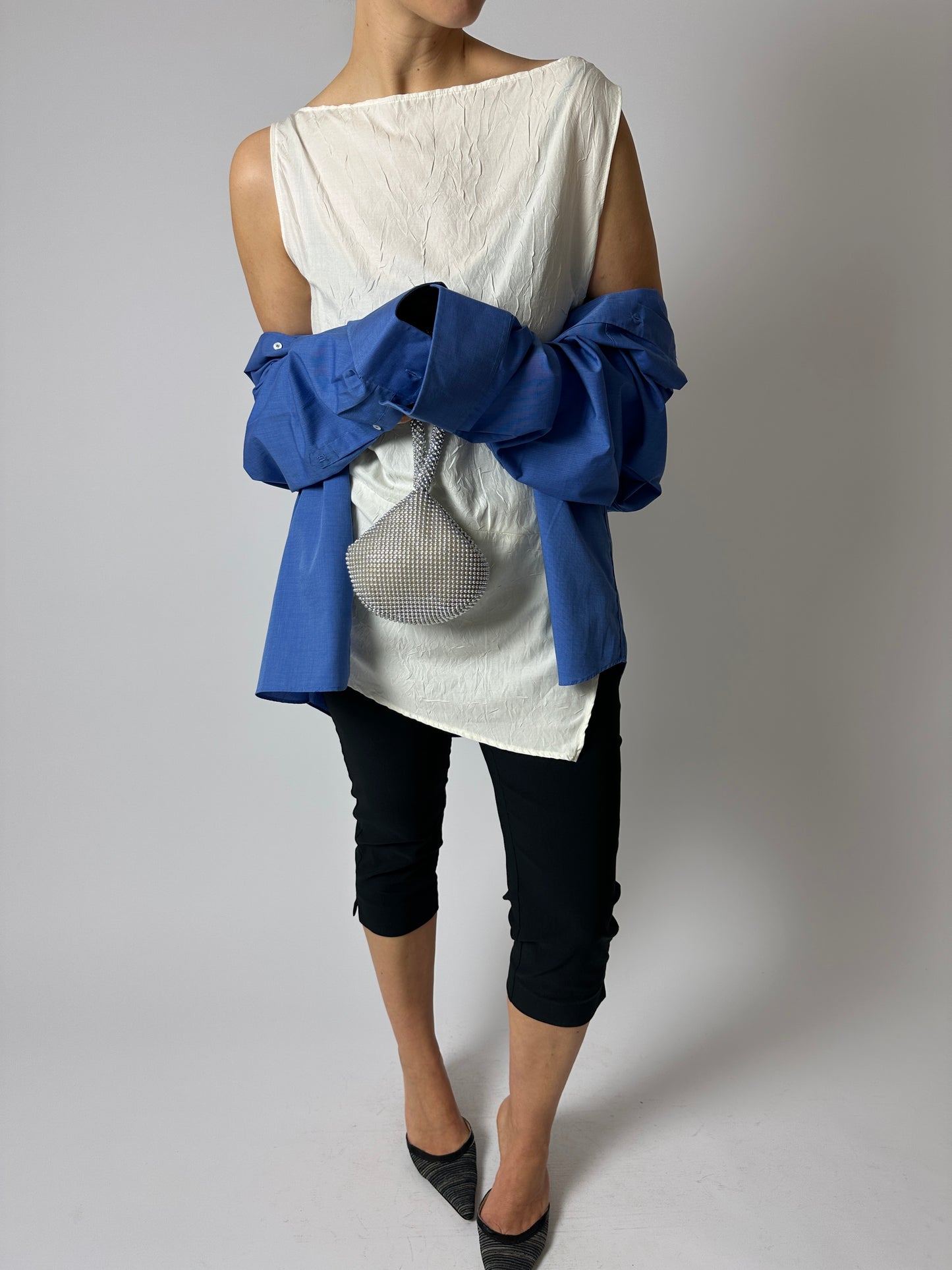 Relaxed cotton shirt | Blue