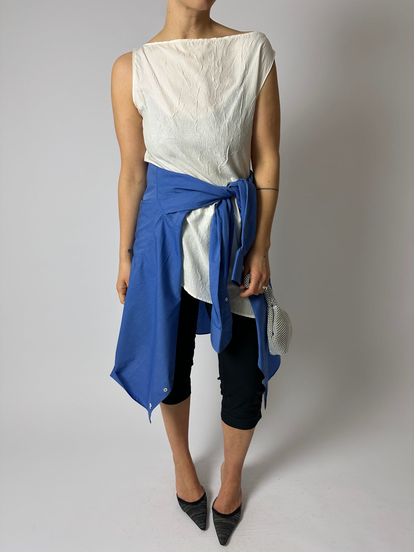 Relaxed cotton shirt | Blue