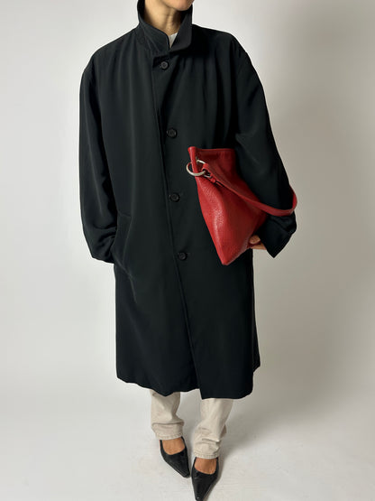 Long Mac coat | Black