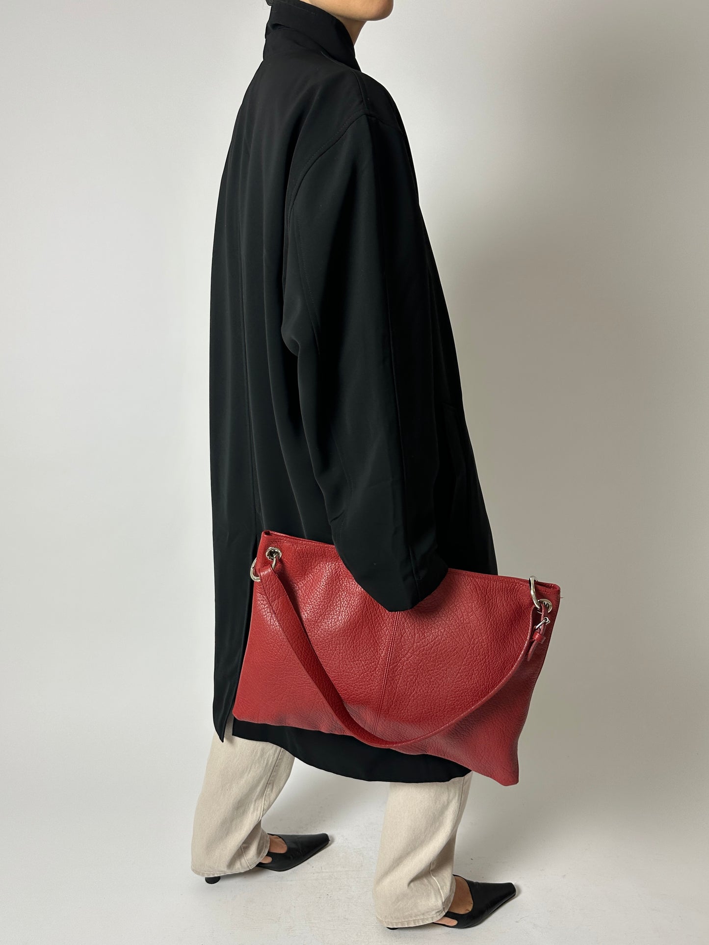 Long Mac coat | Black