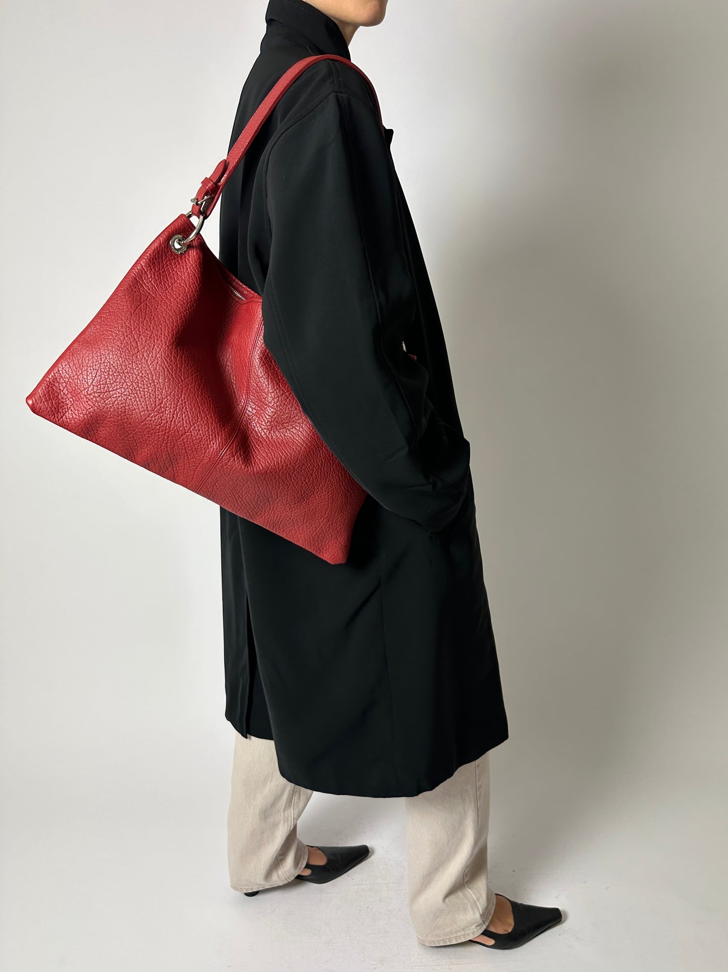 Long Mac coat | Black
