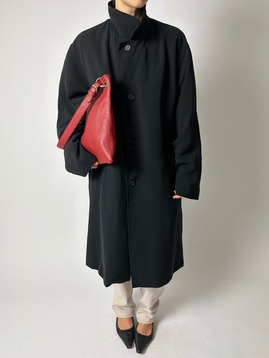 Long Mac coat | Black