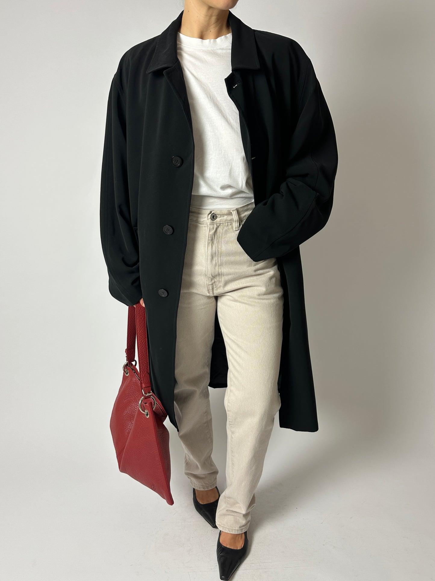 Mid rise denim | Soft ecru