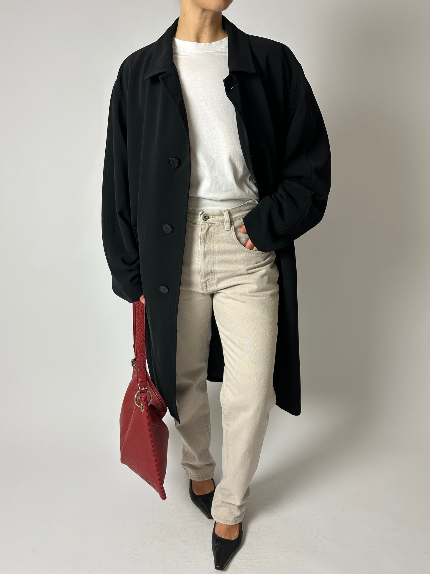 Mid rise denim | Soft ecru