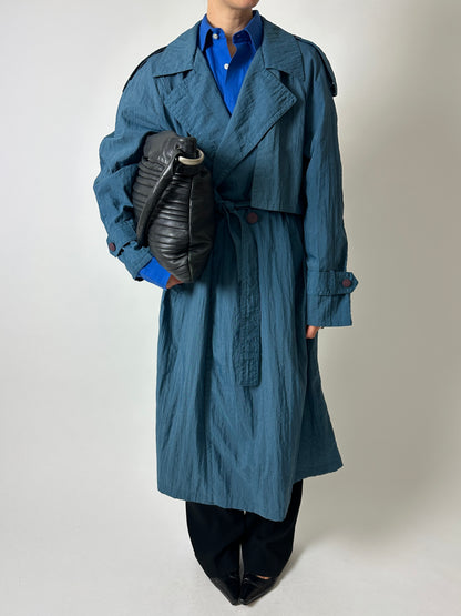 Light weight trench coat | Teal Blue