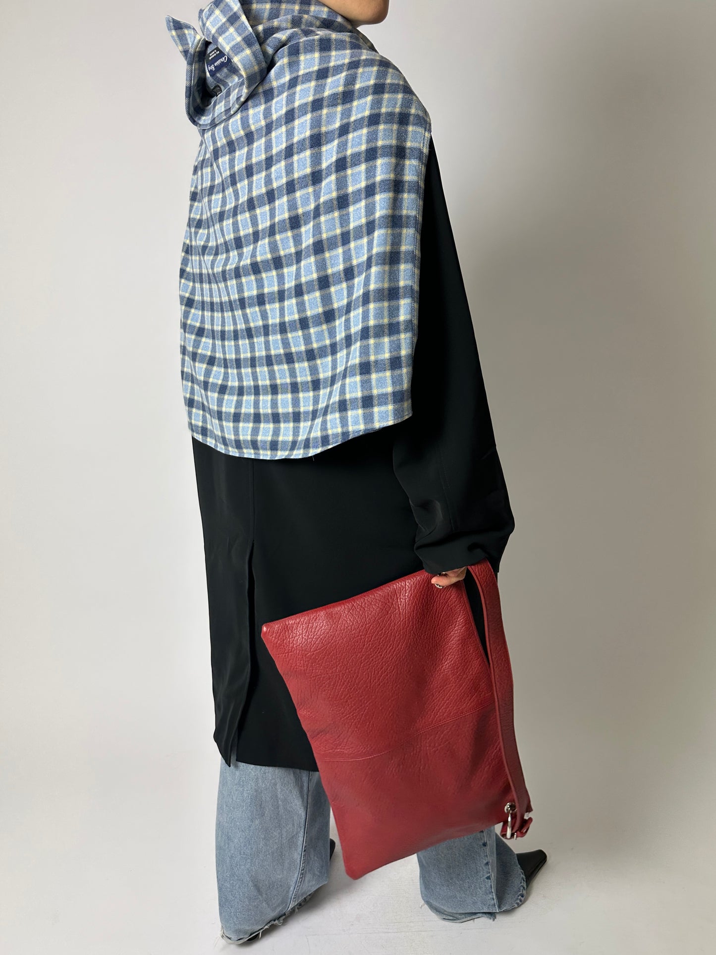Flanel checked shirt | Blue / Butter