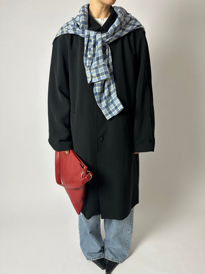 Long Mac coat | Black