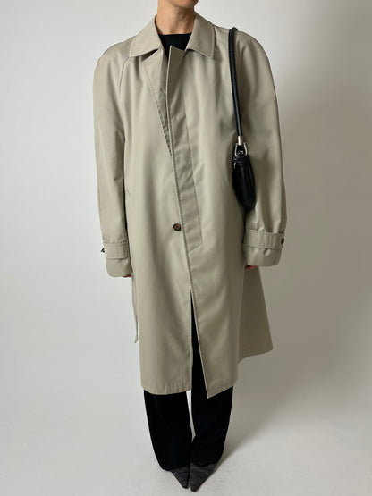 Long trench coat | Stone beige