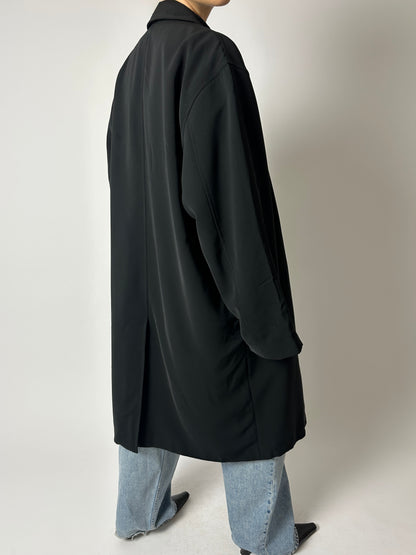 Long Mac coat | Black