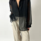 Sheer blouse | Black