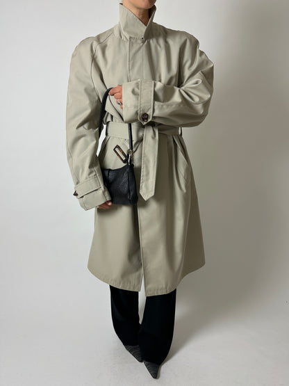 Long trench coat | Stone beige