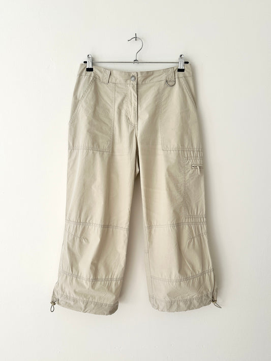 Capri cotton trousers | Soft ecru