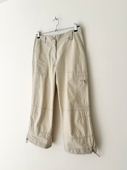 Capri cotton trousers | Soft ecru