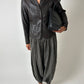 Striped balloon pants | Brown / Black