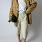Capri cotton trousers | Soft ecru