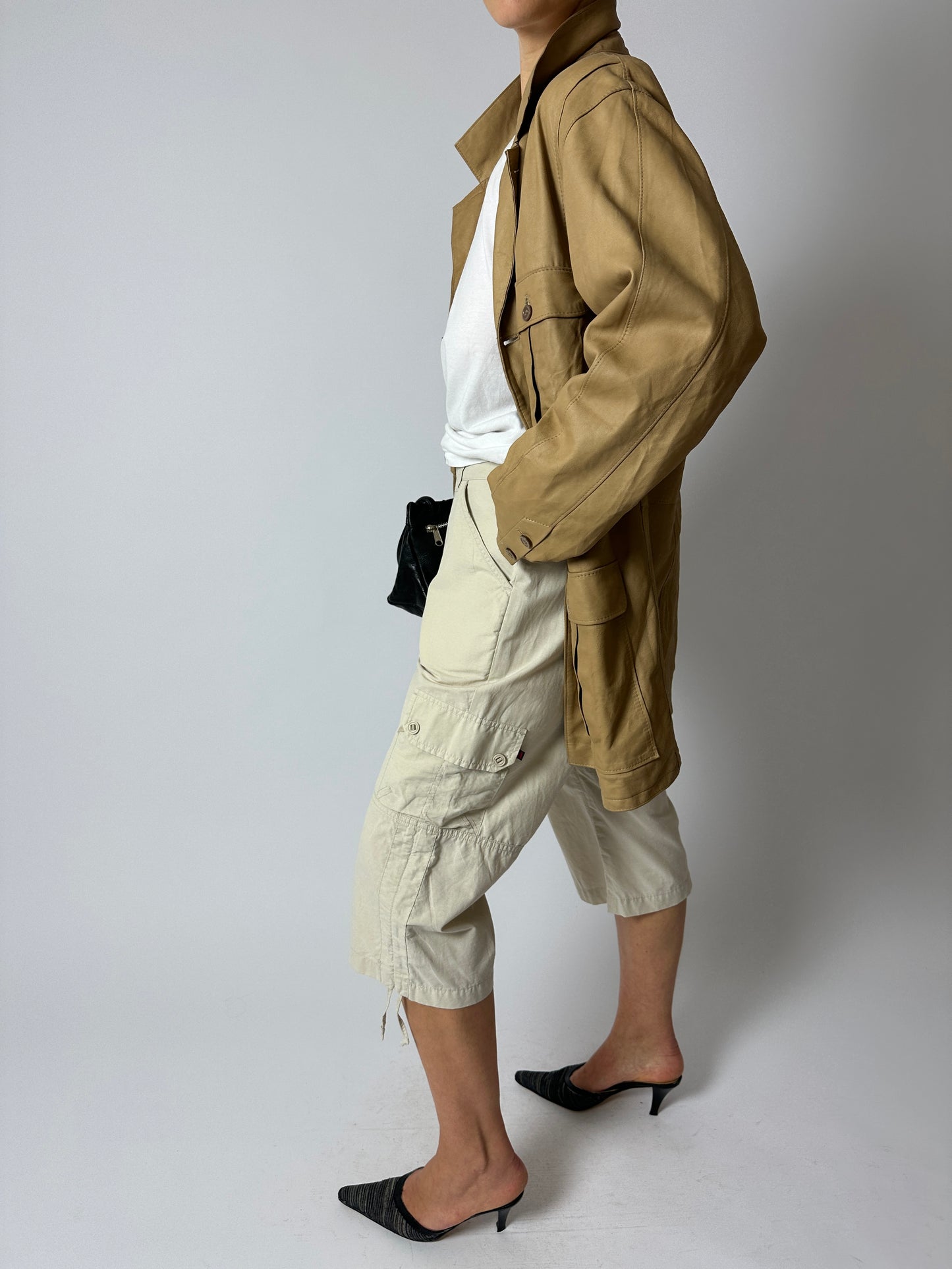 Capri cotton trousers | Soft ecru