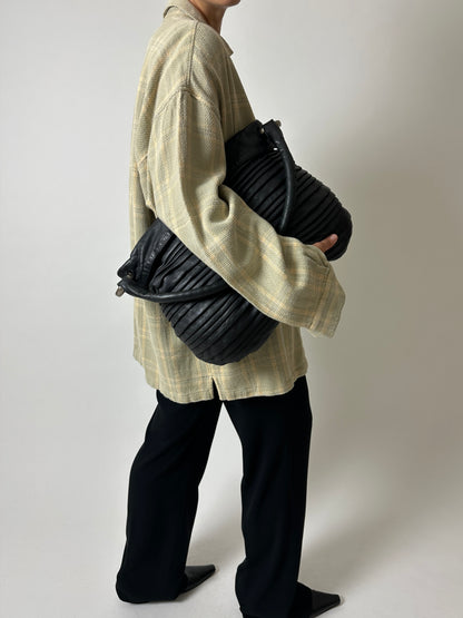 Relaxed checked shirt | Butter / beige