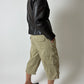 Leather fitted blazer | Dark brown