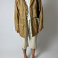 Leather safari  jacket | Soft beige