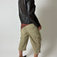 Leather fitted blazer | Dark brown