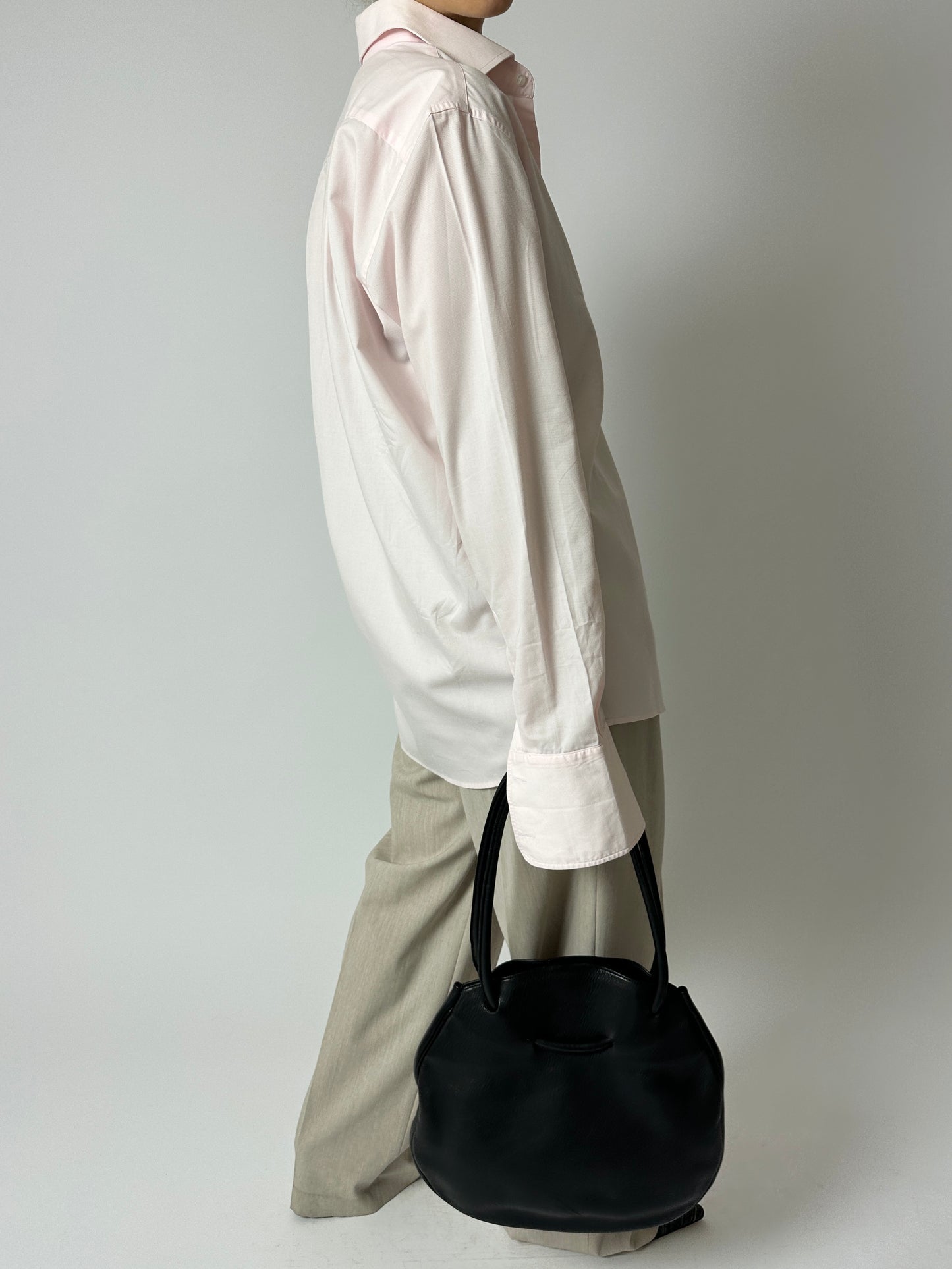 Tailored cotton shirt | Soft Pink