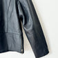 Leather zip jacket | Black