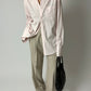 Tailored cotton shirt | Soft Pink