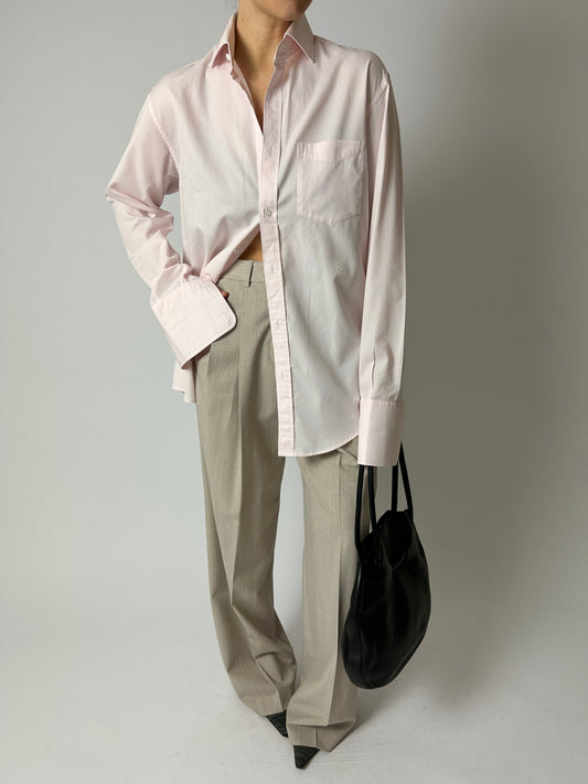 Tailored cotton shirt | Soft Pink