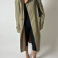 Long trench coat | Dark beige