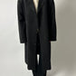 Oversized wool coat | Black