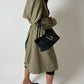 Long trench coat | Dark beige