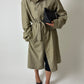 Long trench coat | Dark beige