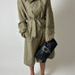 Long trench coat | Dark beige