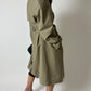 Long trench coat | Dark beige