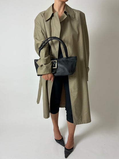 Leather shoulder bag | Black