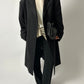 Oversized wool coat | Black