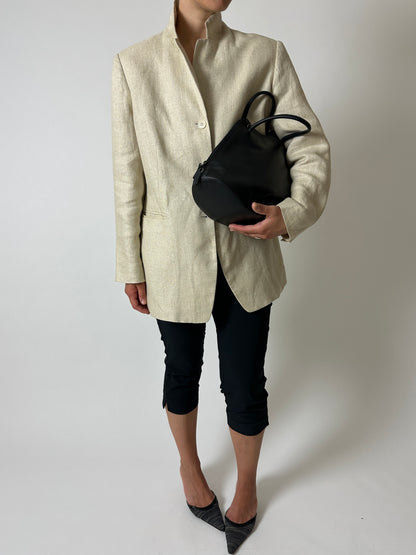Linen relaxed fit blazer | Butter