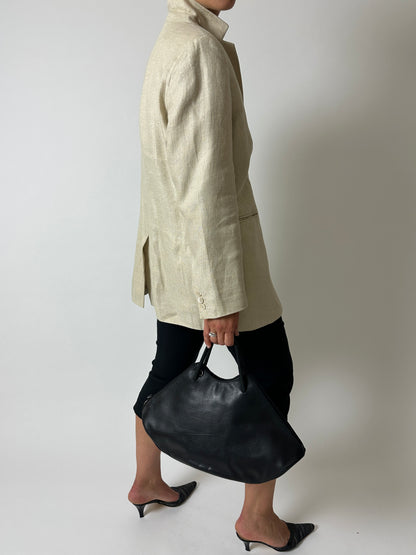 Linen relaxed fit blazer | Butter