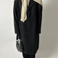 Oversized wool coat | Black