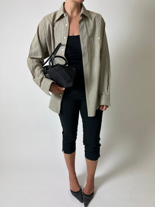 Striped shirt | Butter / beige